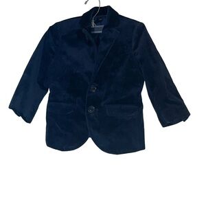 Kid's Crewcuts Navy Blue Velvet Blazer